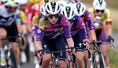 ALKMAAR, NETHERLANDS - SEPTEMBER 05: Skylar Schneider of The United States and Team SD Worx - Protime leads the peloton during the 27th Simac Ladies Tour 2025, Stage 4 a 125.8km stage from Alkmaar to Alkmaar / #UCIWWT / on September 05, 2025 in Alkmaar, Netherlands. (Photo by Luc Claessen/Getty Images)