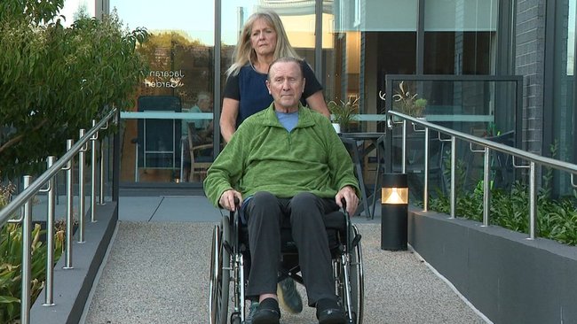 Geoff Ablett is cared for by sister Janice and his children.