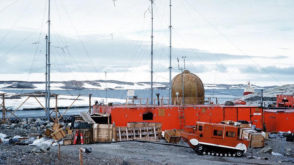 Wilkes Station, an Australian base in the Antarctic in 1998 photo.