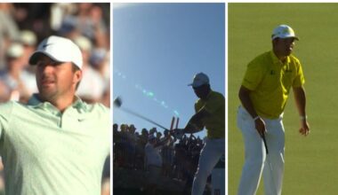 Waste Management Phoenix Open final round leaderboard, scores, results, Hideki Matsuyama distracted, crowd behaviour, Chris Gotterup playoff win, Scottie Scheffler fourth round, video, highlights