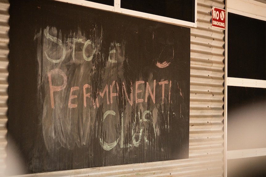 A sign reads: Store permanently closed