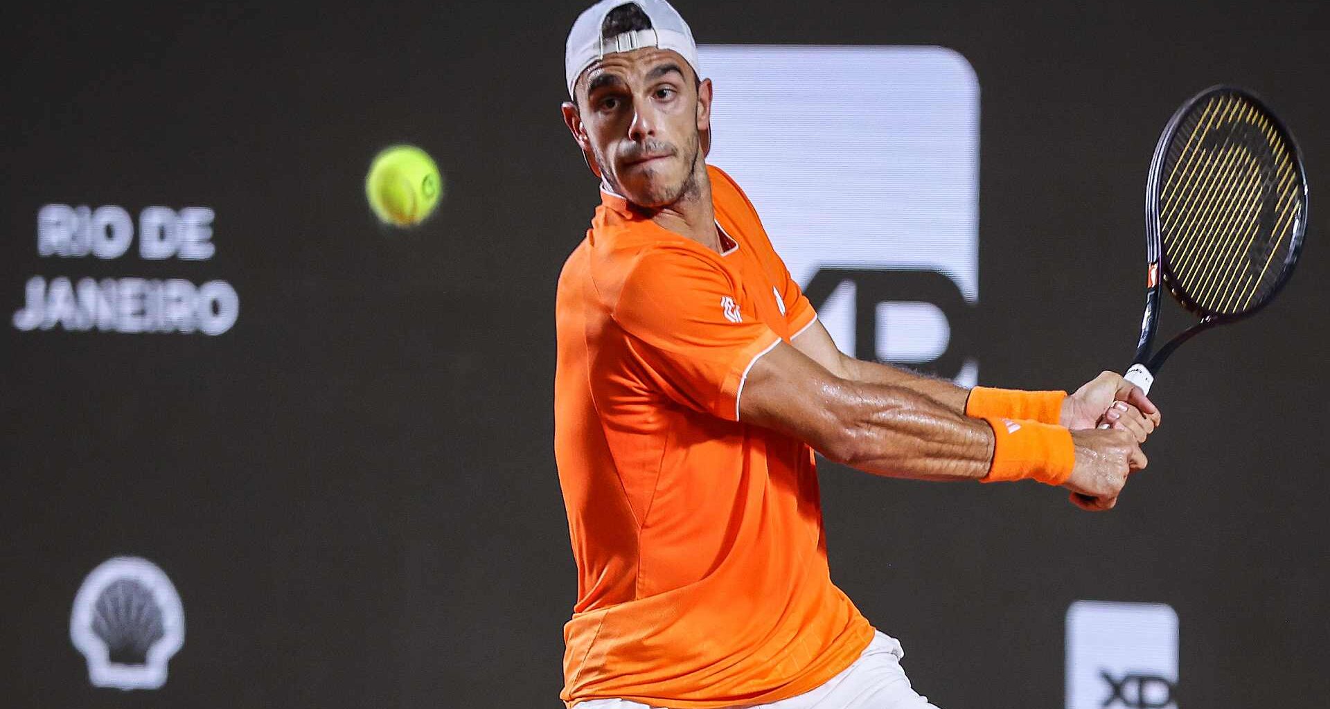 Francisco Cerundolo was forced to retire against Thiago Agustin Tirante on Wednesday in Rio.