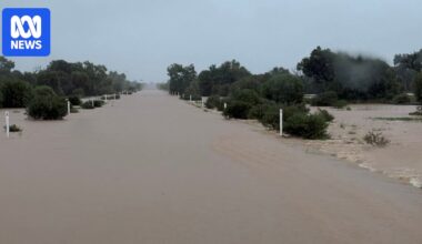 Birdsville nears annual rainfall in two days as south-east Queensland faces wet start to weekend