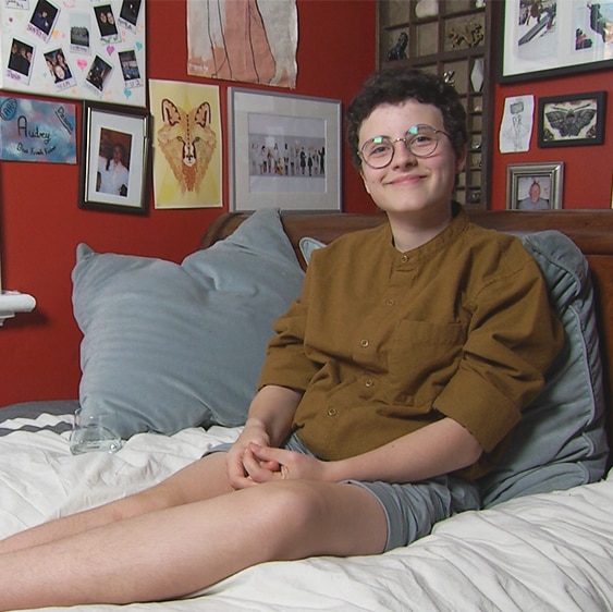 Audrey Mason-Hyde also identifies as non-binary.