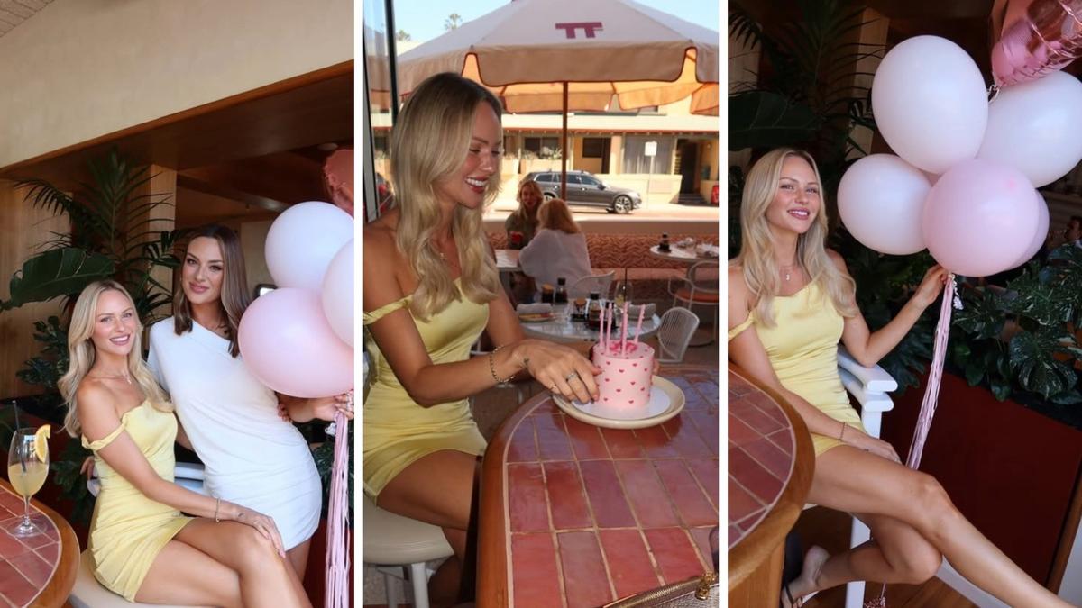 Jules Neale celebrates her 36th birthday back on home soil in WA after her marriage breakdown
