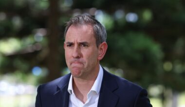 Mr Chalmers was attacked after fresh data showed real wages have declined. Pictures: NewsWire/ Adam Head