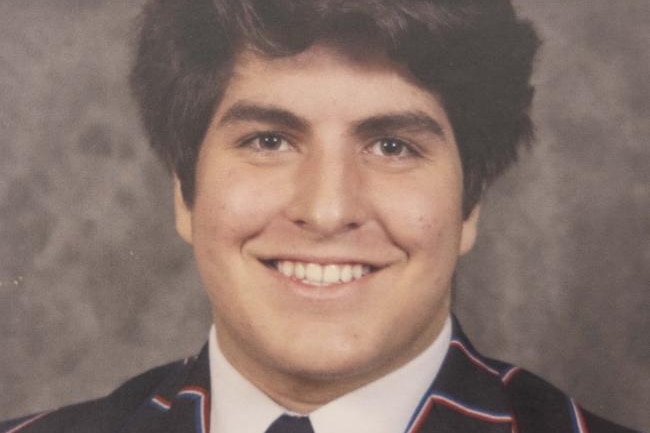 James Tsindos in his school uniform.