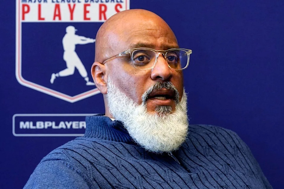 Major League Baseball Players Association Executive Director Tony Clark on March 11, 2022 AP Photo/Richard Drew