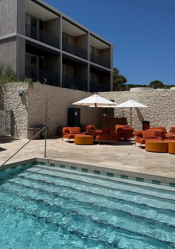 Some of the partners checked into The Lodge Wadjemup.