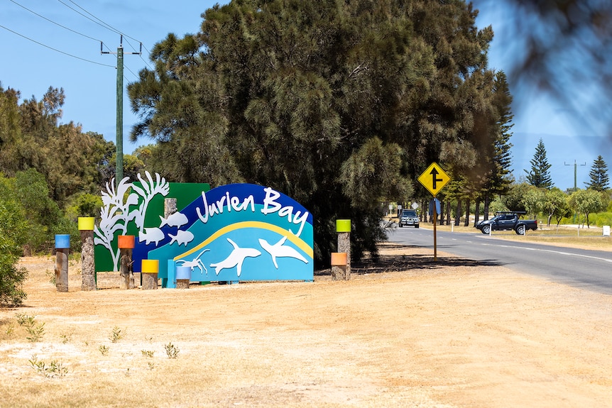 Jurien Bay welcome sign