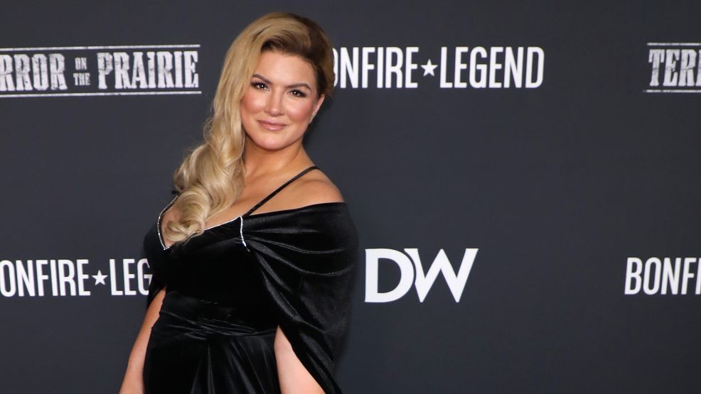 FRANKLIN, TENNESSEE - JUNE 13: Gina Carano attends the cast screening of "Terror On The Prairie" at AMC DINE-IN Thoroughbred 20 on June 13, 2022 in Franklin, Tennessee. (Photo by Danielle Del Valle/Getty Images for Daily Wire)