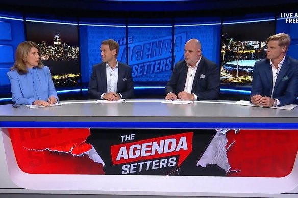 Seven’s team on the Monday night edition of The Agenda Setters.