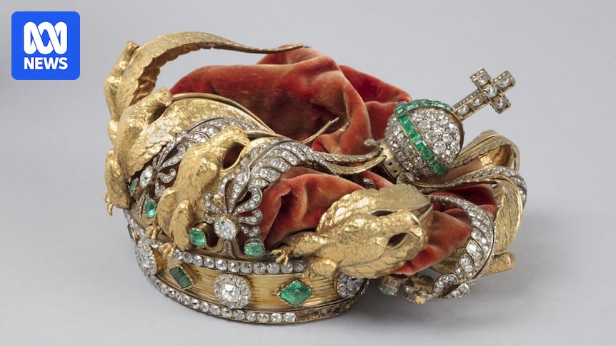 Louvre releases photos of squashed crown abandoned by jewel heist gang