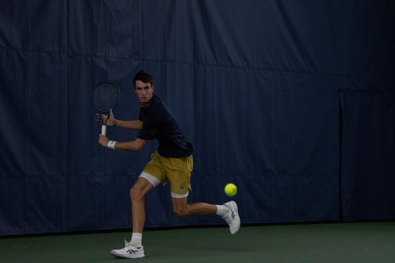 Irish men’s tennis prepares for weekend showdown
