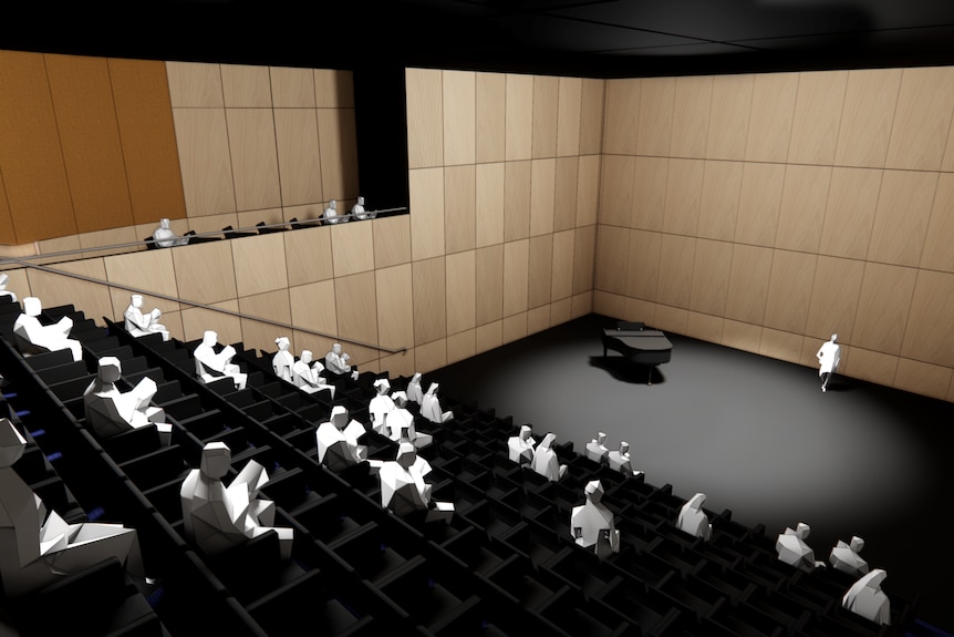 An artist impression of a theatre auditorium.