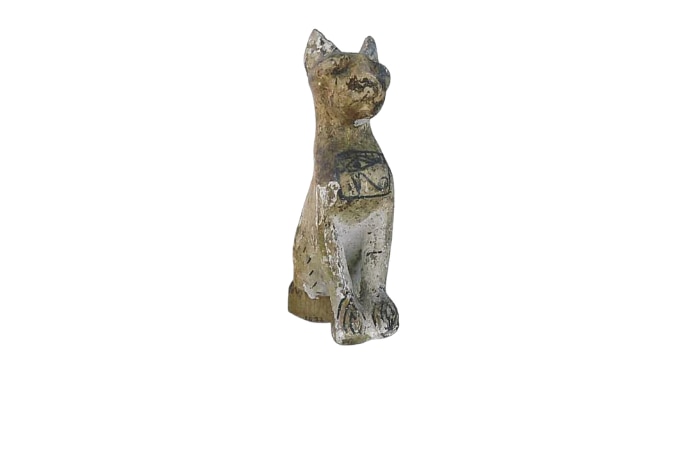 An ancient egyptian cat statue