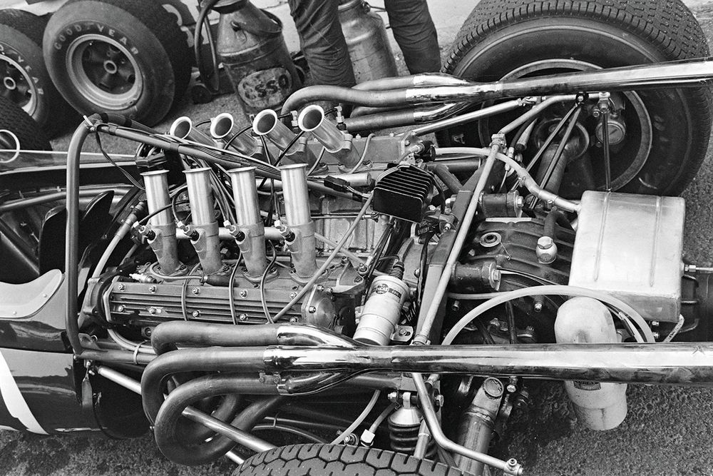 Repco engine’s win at 
Reims was the first of a
run of four victories