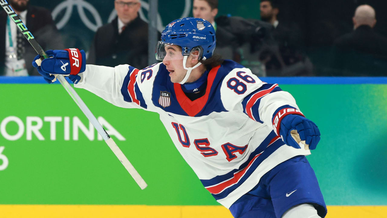 Devils teammates thrilled watching Jack Hughes clinch gold medal for U.S.