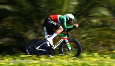 VILLAMOURA, PORTUGAL - FEBRUARY 20: Filippo Ganna of Italy and Team INEOS Grenadiers competes during the 52nd Volta ao Algarve em Bicicleta 2026, Stage 3 a 19.5km individual time trial stage from Vilamoura to Vilamoura on February 20, 2026 in Vilamoura, Portugal. (Photo by Dario Belingheri/Getty Images)