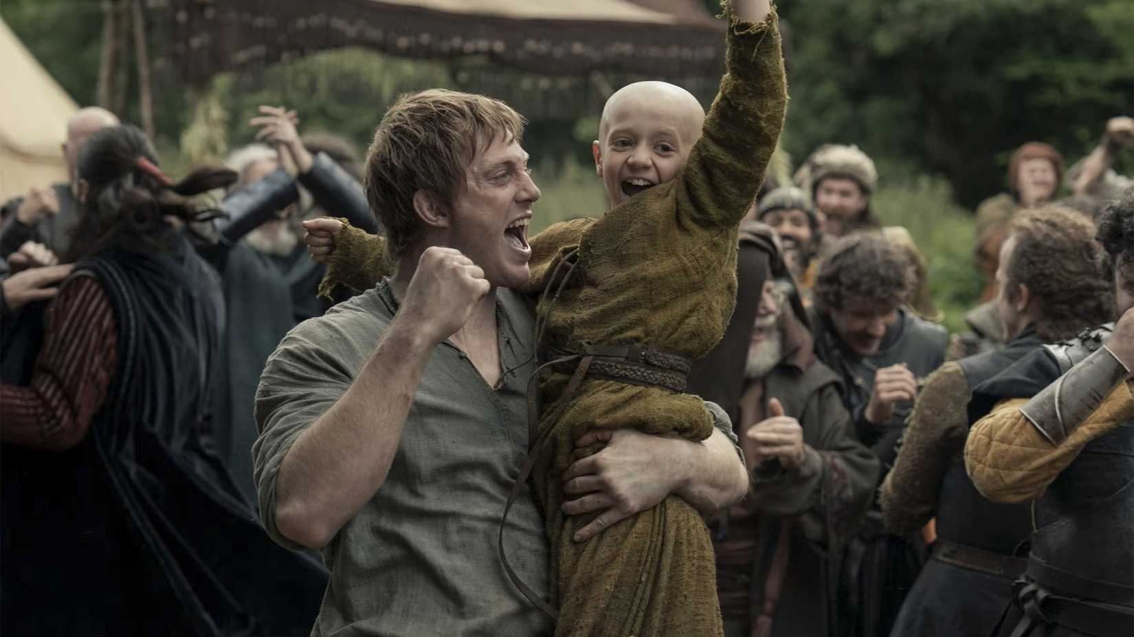 Dunk & Egg celebrating in A Knight of the Seven Kingdoms