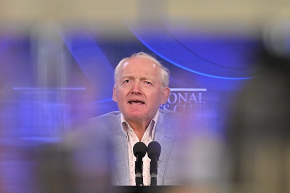 Toby Walsh speaking at the National Press Club this week.