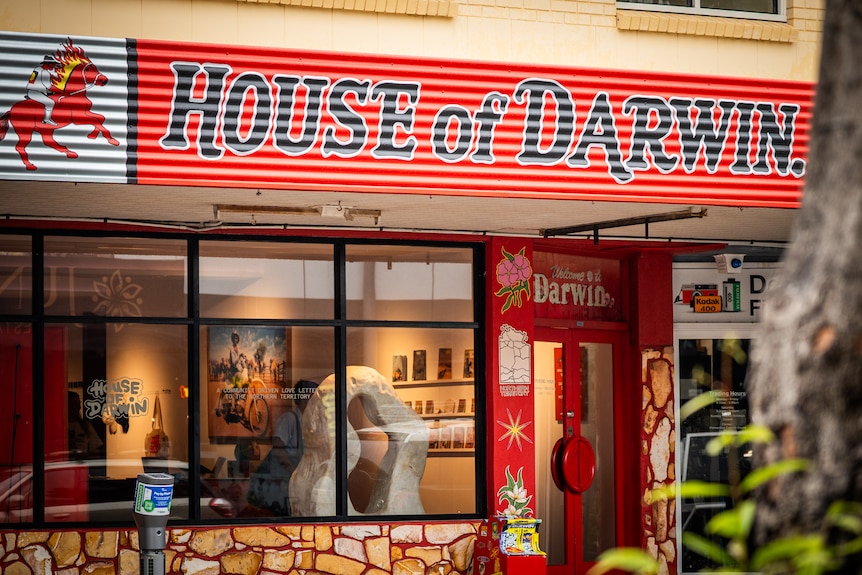 A shopfront with the name "House of Darwin" written above the entrace.
