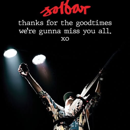 Poster of musician on stage