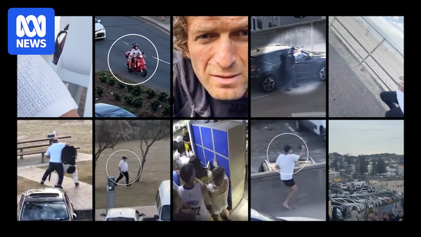 Dozens of synced videos capture humanity amid horror of Bondi attack