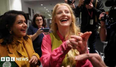 Green Party wins Gorton and Denton by-election with Labour pushed into third by Reform