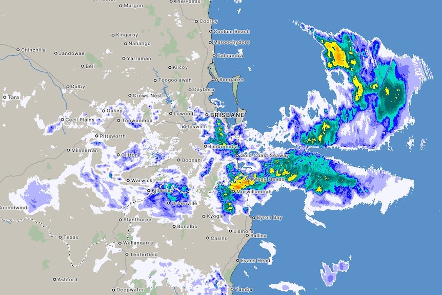 BOM wet weather radar