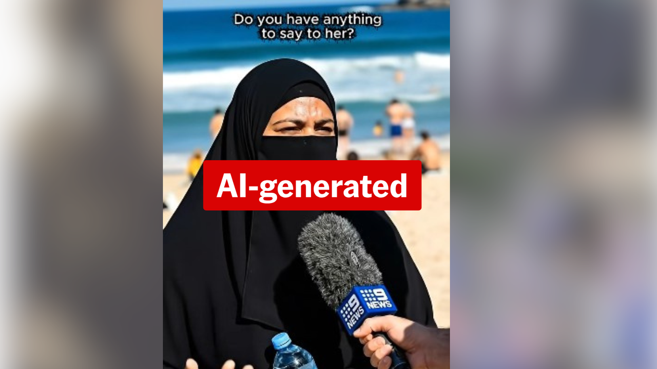 A video depicting AI-generated immigrants