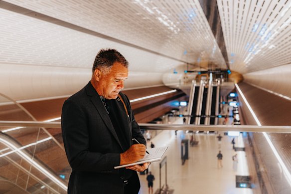 David George Holm is one of a few architects still drawing cities entirely by hand.