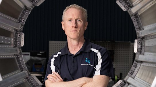 Adam Gilmour, co-founder & CEO at Gilmour Space Technologies south of Brisbane.