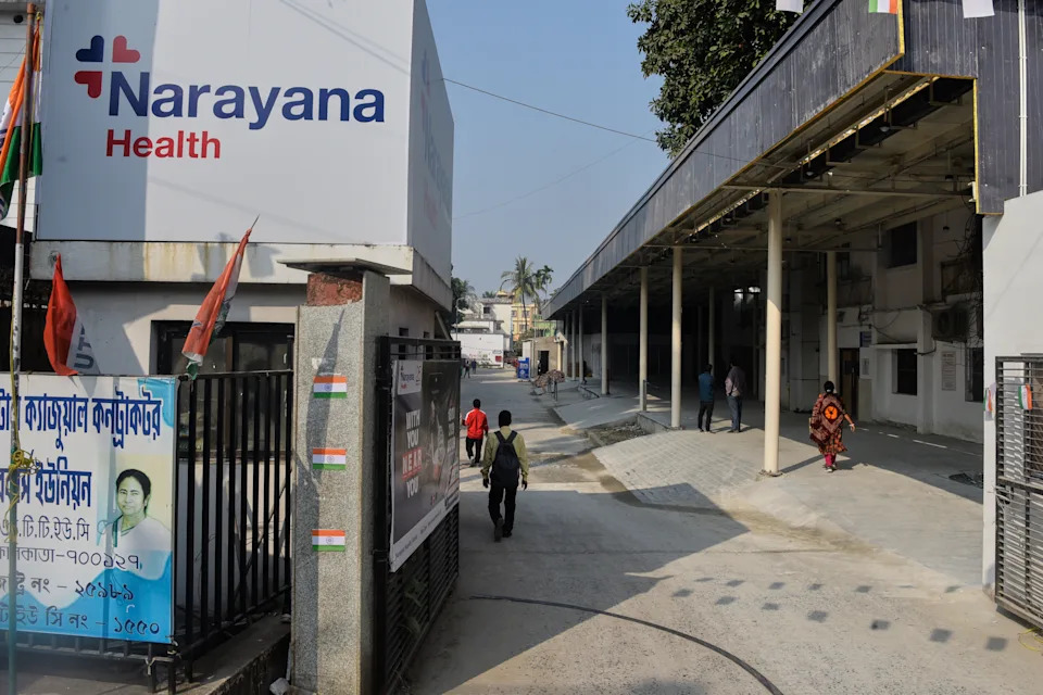 Narayana Multispeciality Hospital in West Bengal on January 28. (AP Photo)