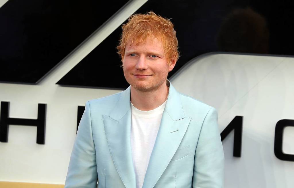 Ed Sheeran in a blazer