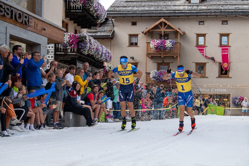 Cross country skiing in summer