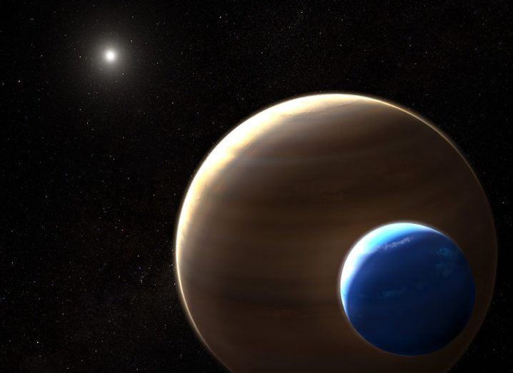 Artist's impression of an exomoon. (Credit ESA/Hubble)