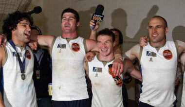 Cameron Mooney and Jonathan Brown reflect on 2008 Victoria vs All-Stars Hall of Fame tribute match