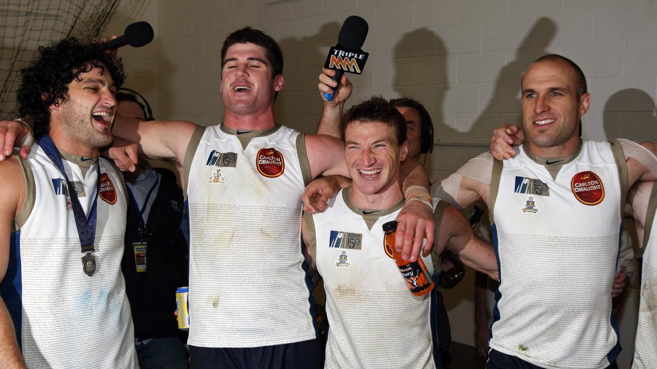 Cameron Mooney and Jonathan Brown reflect on 2008 Victoria vs All-Stars Hall of Fame tribute match