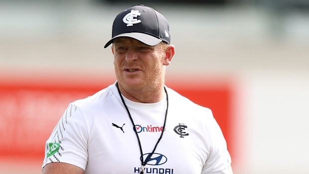 Carlton coach Michael Voss.
