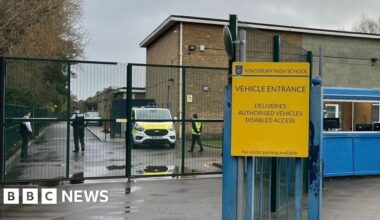 Boys stable after double stabbing at school - BBC
