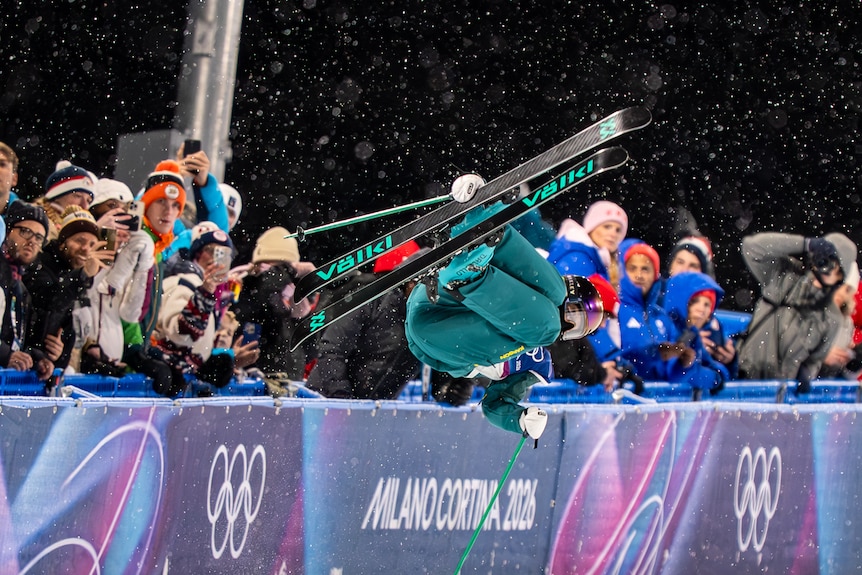 Indra Brown jumps in front of spectators