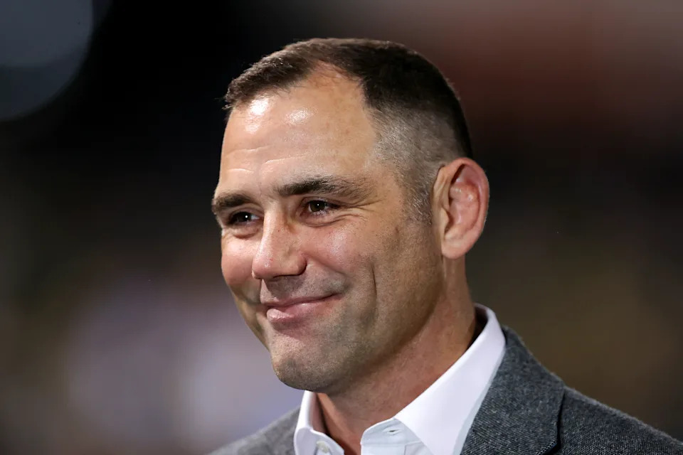 Cameron Smith looks on prior to a game.