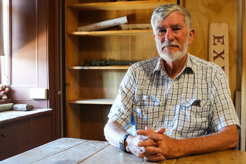 A man looking at the camera.