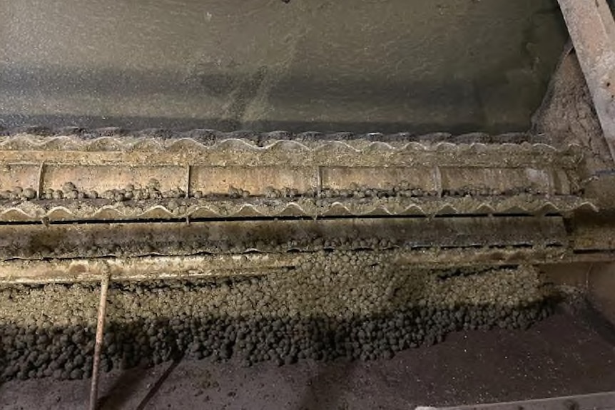 Hundreds of debris balls.