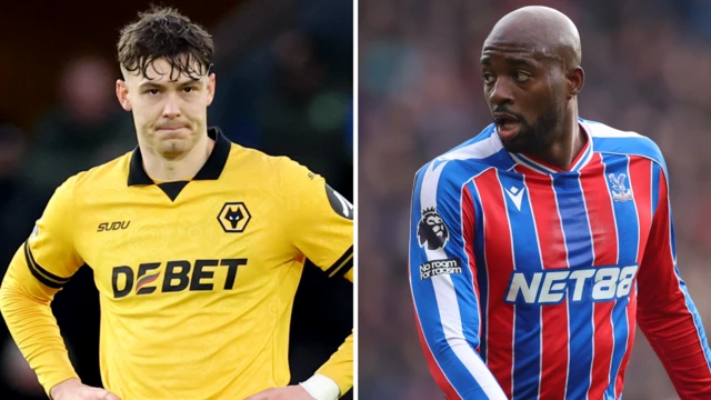 Jorgen Strand Larsen and Jean-Philippe Mateta split graphic