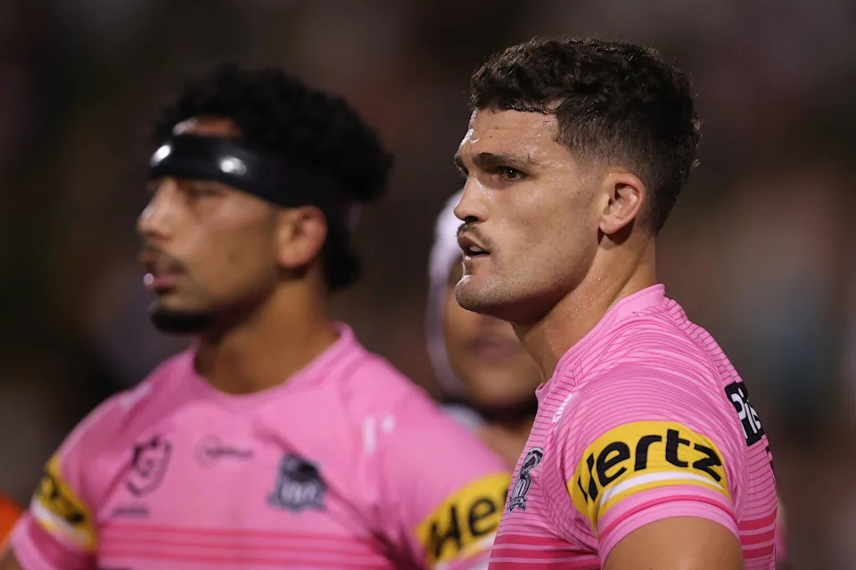 Nathan Cleary looks on during a NRL pre-season match.