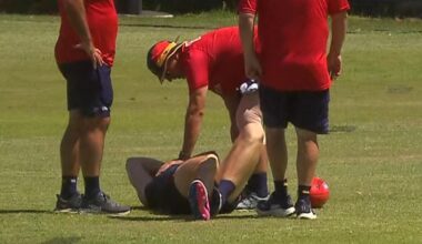 Adelaide Crows defender Mark Keane shattered after gruesome ankle injury at training
