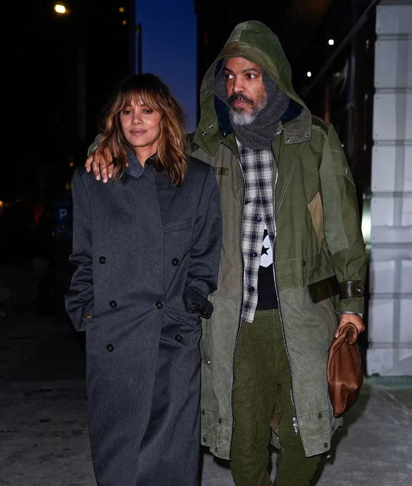 Halle Berry and Van Hunt in New York City on February 2, 2026. Getty Images