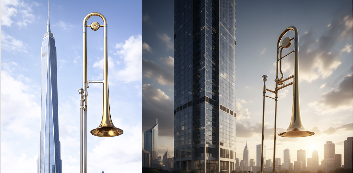 the case of the skyscraper and the slide trombone